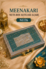 Meenakari Nuts Box Suitcase 6jar 1