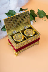 Meenakari Velvet Box 2Jar 3
