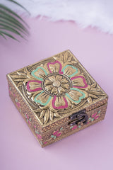 Meenakari Flower Jewel Box 2