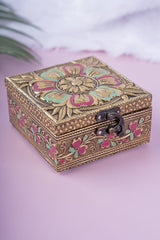 Meenakari Flower Jewel Box 3
