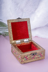 Meenakari Flower Jewel Box 6
