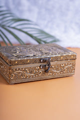 Meenakari Jewel Box Gold Lakshmi Ganesh 6