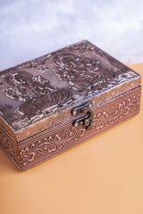 Meenakari Jewel Box Copper Lakshmi Ganesh 4