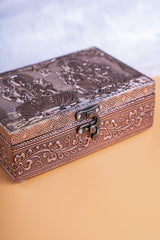 Meenakari Jewel Box Copper Lakshmi Ganesh 5