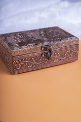 Meenakari Jewel Box Copper Lakshmi Ganesh 7