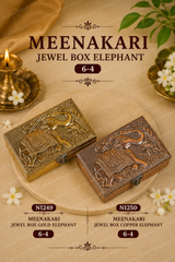 Meenakari Jewel Box  Elephant 6*4 1