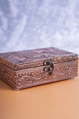 Meenakari Jewel Box Copper Elephant 5