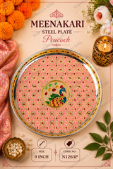 Meenakari Steel plate Peacock 1