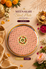 Meenakari Steel plate Flower 3