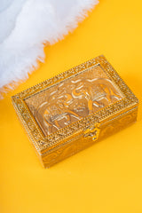 Meenakari Jewel Box Elephant 6*4 3