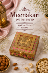 Meenakari Dry fruit box  -4D 1