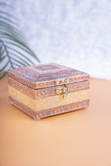 Meenakari  Jewel Box Copper 4*4 2