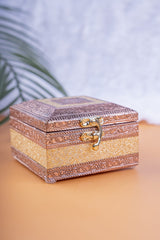 Meenakari  Jewel Box Copper 4*4 4