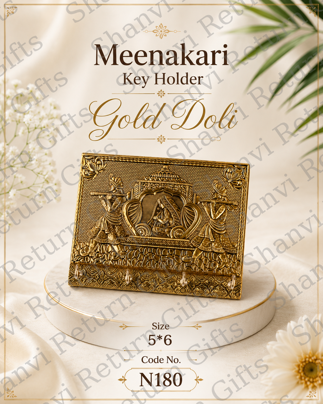 Meenakari Key holder gold Doli 5*6