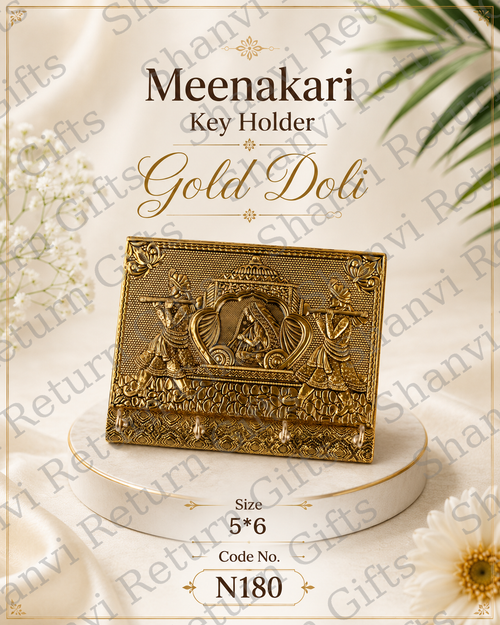 Meenakari Key holder gold Doli 5*6