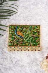 Meenakari Key holder Multi Colour  peacock 5*6 2