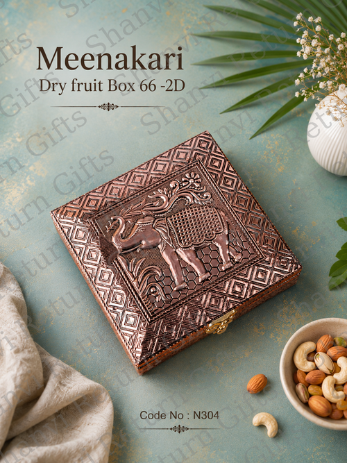 Meenakari Dry fruit Box 6*6 -2D