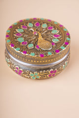 Meenakari Multi Peacock Box 3