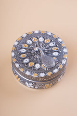 Meenakari Silver Peacock Box 5