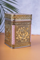 Meenakari Steel Tin  Rose 4