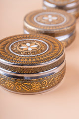 Meenakari Steel Box Gold Oxide 2