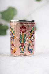 Meenakari Gold Silver Peacock Glass 5