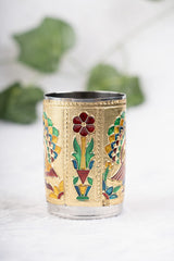 Meenakari Gold Silver Peacock Glass 8