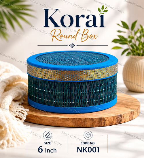 Korai Grass Round Box
