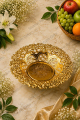 Fiber Floral Gold Basket 1