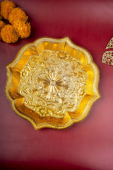 Fiber Gold Lotus Plate 2