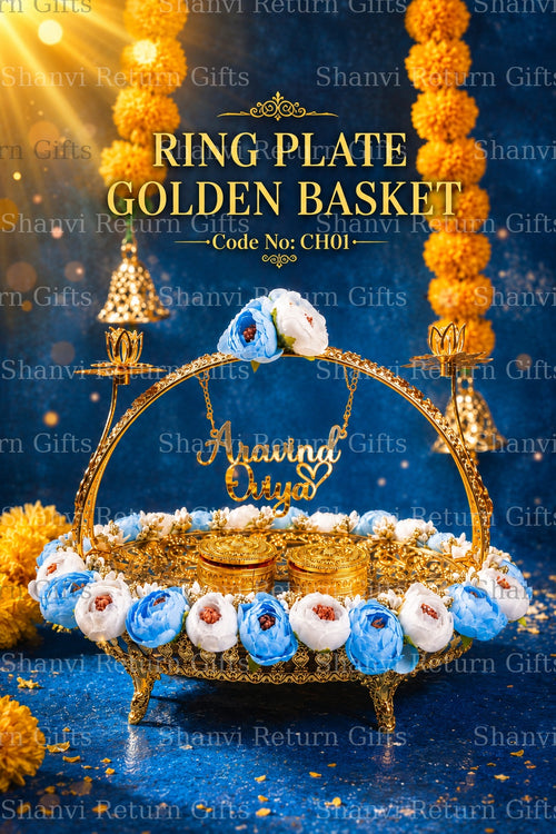 Golden Basket Ring Plate
