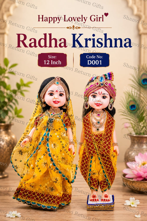 Radha Krishna Doll Pair